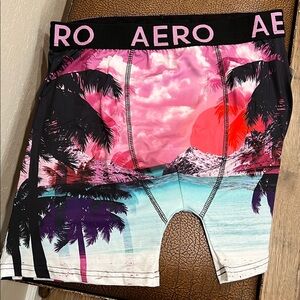 Brand New Aeropostale Cool Multicolored Hawaiian Tropical 🏝️ Sunset Boxer Briefs